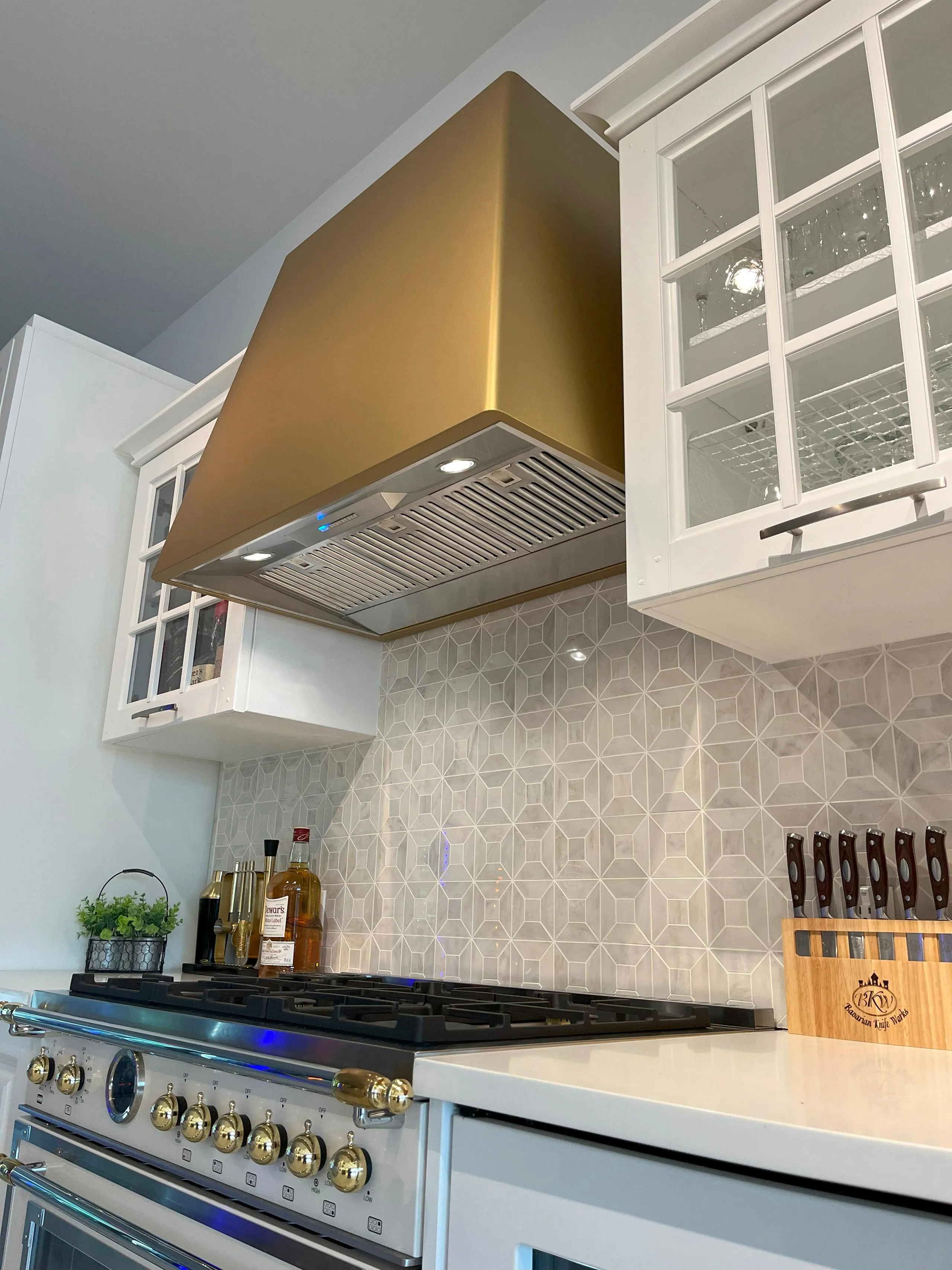 Xo Appliance XOVD148SG Xo 48In Designer Hood Satin Gold