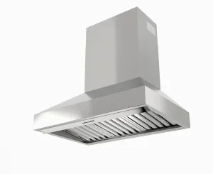 Xo Appliance XOVV230SC 30In Pro Wall Chimney Hood Ss Straight Lip 600/395 Cfm