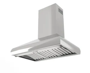 Xo Appliance XOVW48KSE 48In Pro Wall Chimney Hood Ss Rounded Lip 1000 Cfm