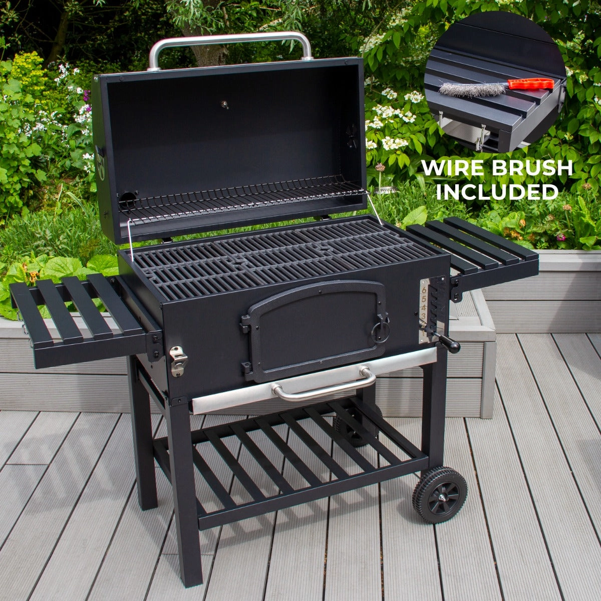 XXL BBQ Smoker luxury outdoor cooking system setup