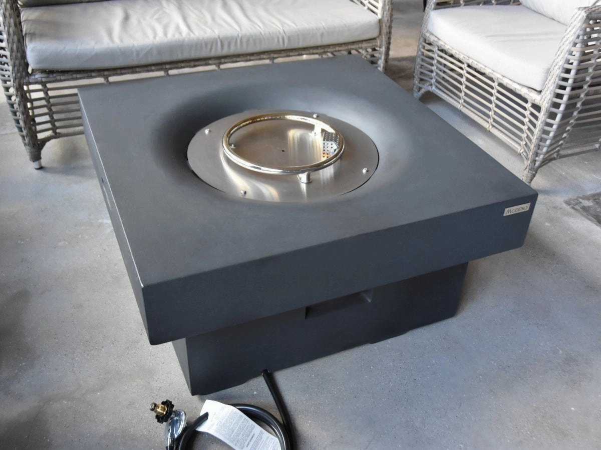Yak Loum Concrete Lava Stone Fire Pit (Modeno)  Propane