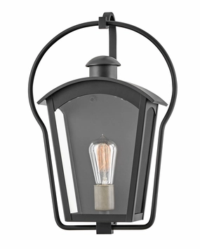Yale LED Wall Mount BlackOutdoor wall sconces with motion sensor