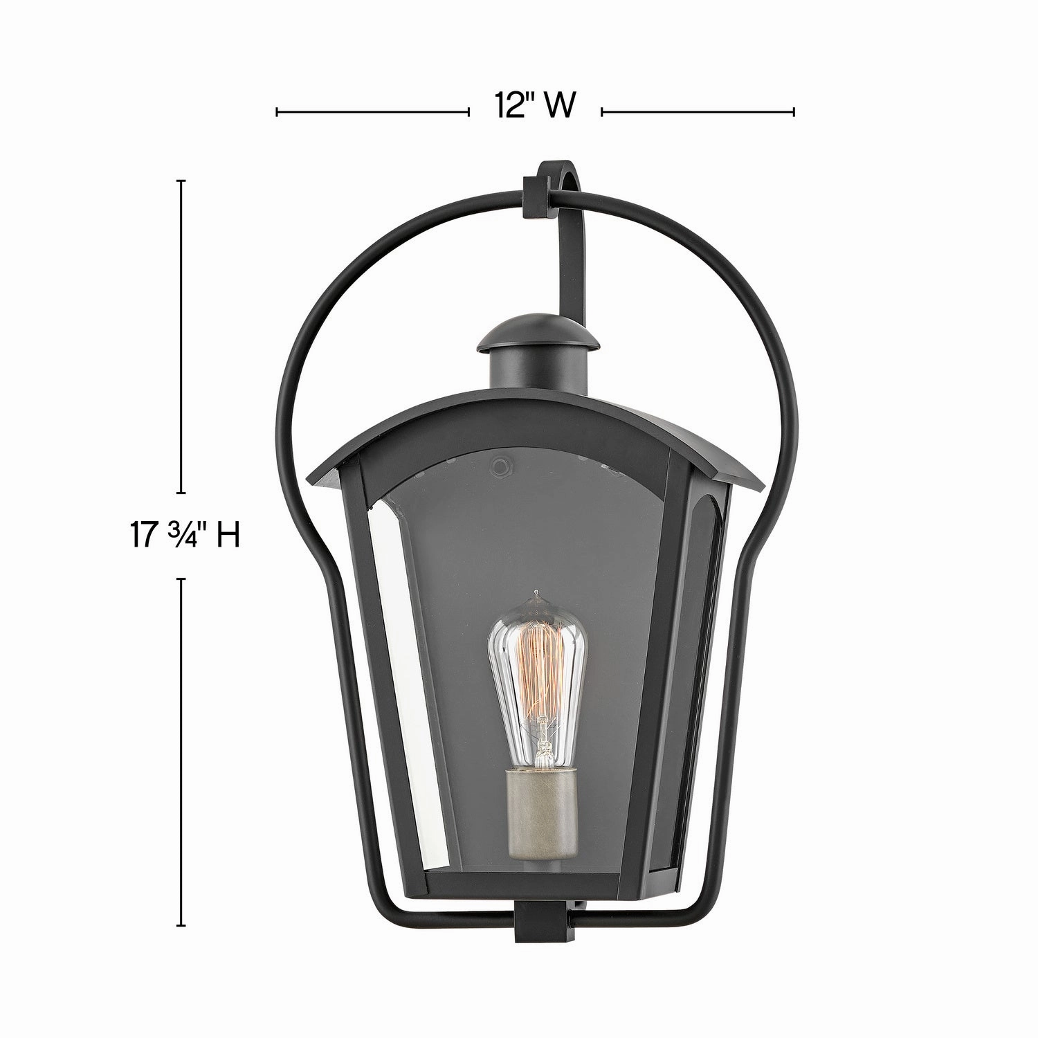 Yale LED Wall Mount Black