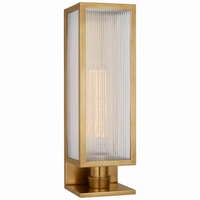 York LED Wall Sconce Soft BrassOutdoor wall sconces with motion sensor