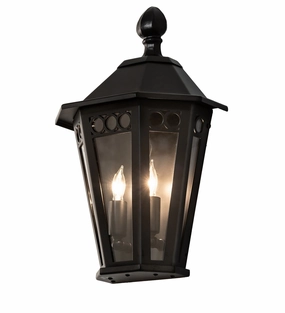 Yorkshire Two Light Wall Sconce Solar BlackOutdoor wall sconces with motion sensor