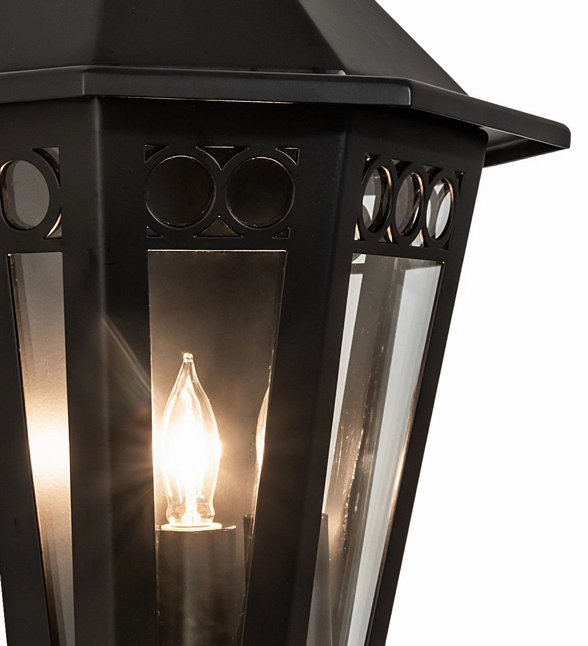 Yorkshire Two Light Wall Sconce Solar Black