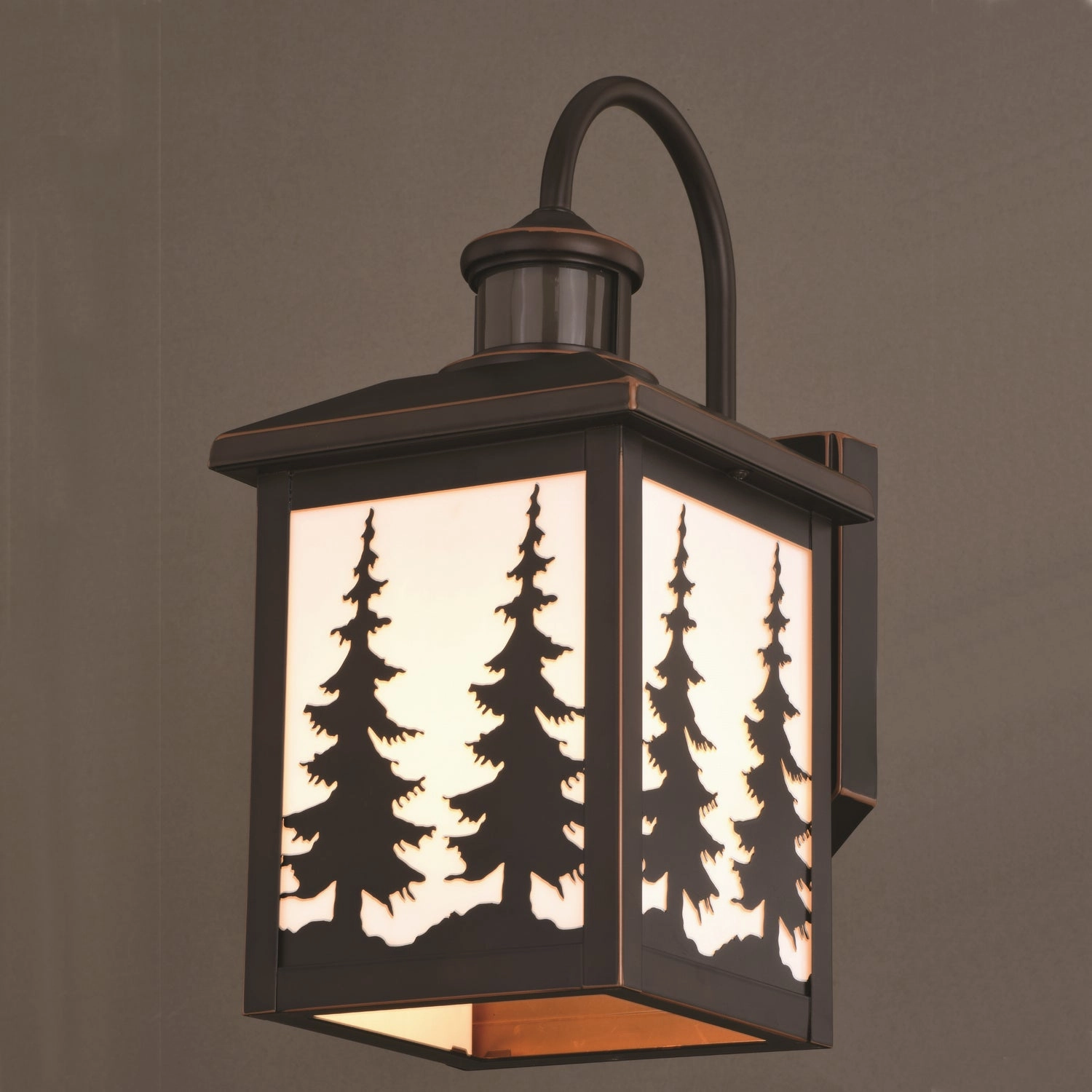 Yosemite One Light Outdoor Motion Sensor Wall Mount Burnished Bronze