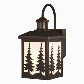 Yosemite One Light Outdoor Motion Sensor Wall Mount Burnished BronzeOutdoor wall sconces with motion sensor