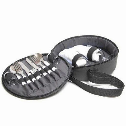 Yuppie Gift Baskets Grab-And-Go Picnic Bag(2 Person) | Grey Best Price Today Grab It Before Gone
