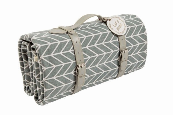 Yuppie Gift Baskets Picnic/Beach Rug Medium | French Grey Instant Discount