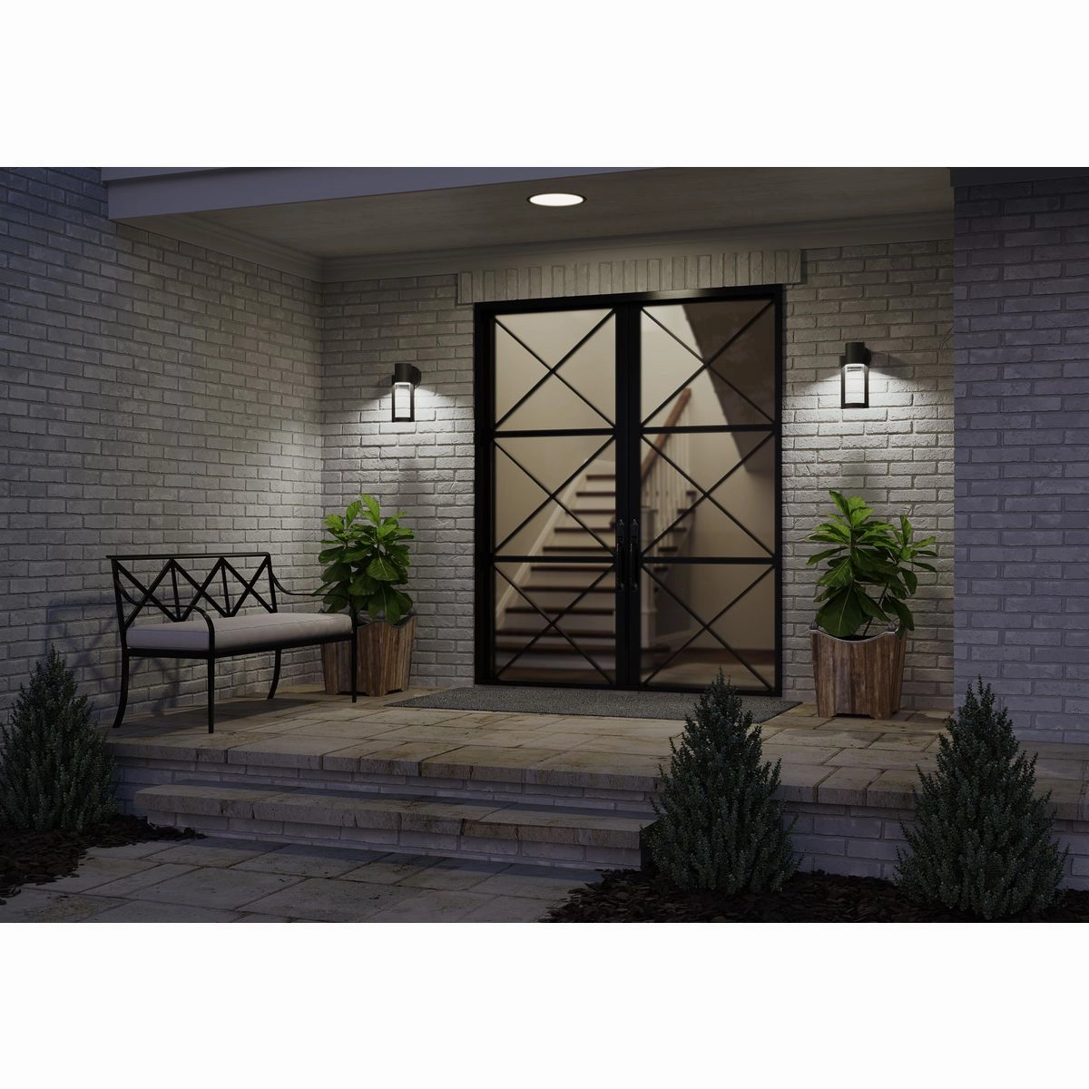Z-1030 Led LED Wall Lantern Black