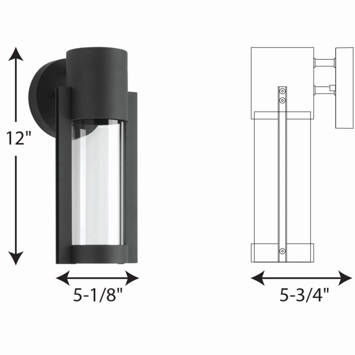 Z-1030 Led LED Wall Lantern Black