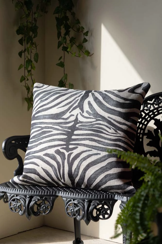 Zebra Print Outdoor Cushionoutdoor garden decorative ornaments