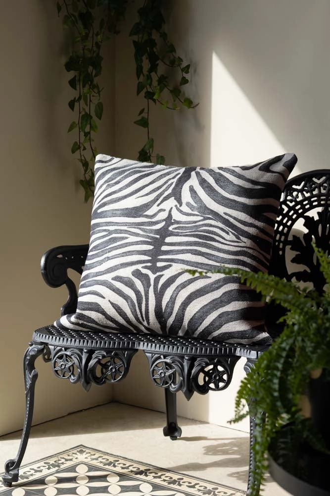 Zebra Print Outdoor Cushion