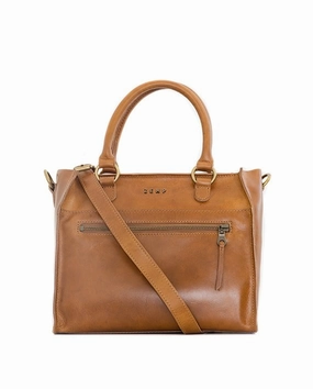 Trending Now Discount Zemp Bastille Grab And Go Handbag | Waxy Tan