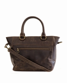 Zemp Paris Grab Handbag | Waxy Brown Clearance Alert Now Sale Ending Soon