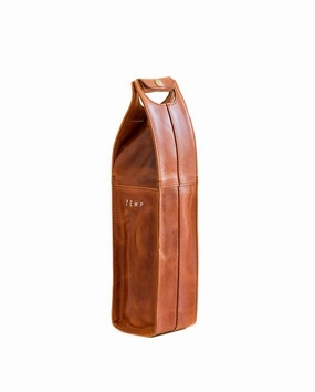 Zemp Pinotage 1 Leather Wine Carrier | Chestnut Trending Savings Now Exclusive Holiday Deal