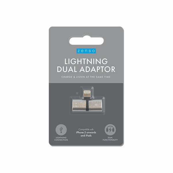 Sale Ending Soon Zenso Lightning Dual Adaptor Charge/Audi