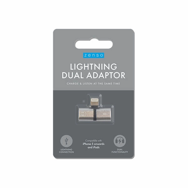 Sale Ending Soon Zenso Lightning Dual Adaptor Charge/Audi