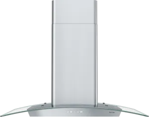 Zephyr BMIE30DG Brisas Curved Glass Wall, 30" G, Act, Led
