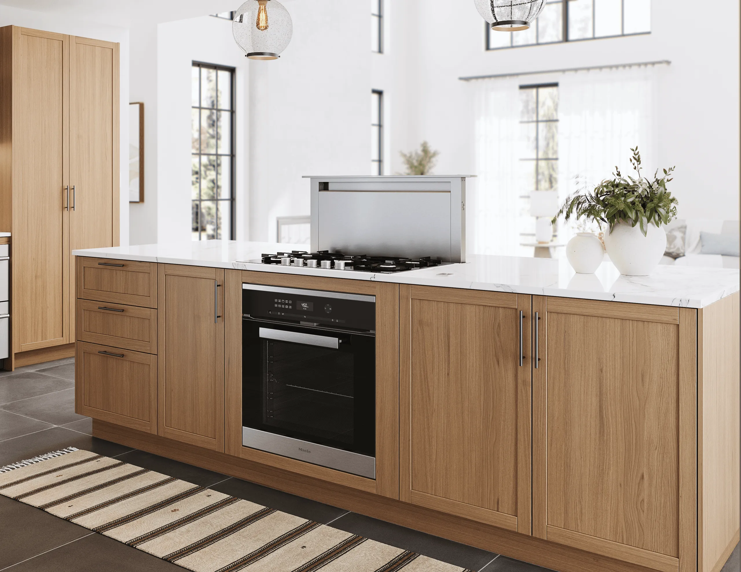 Zephyr ZTVE30AS Treviso Downdraft, 14" Rise, 30" Width, Ss, 600 Cfm