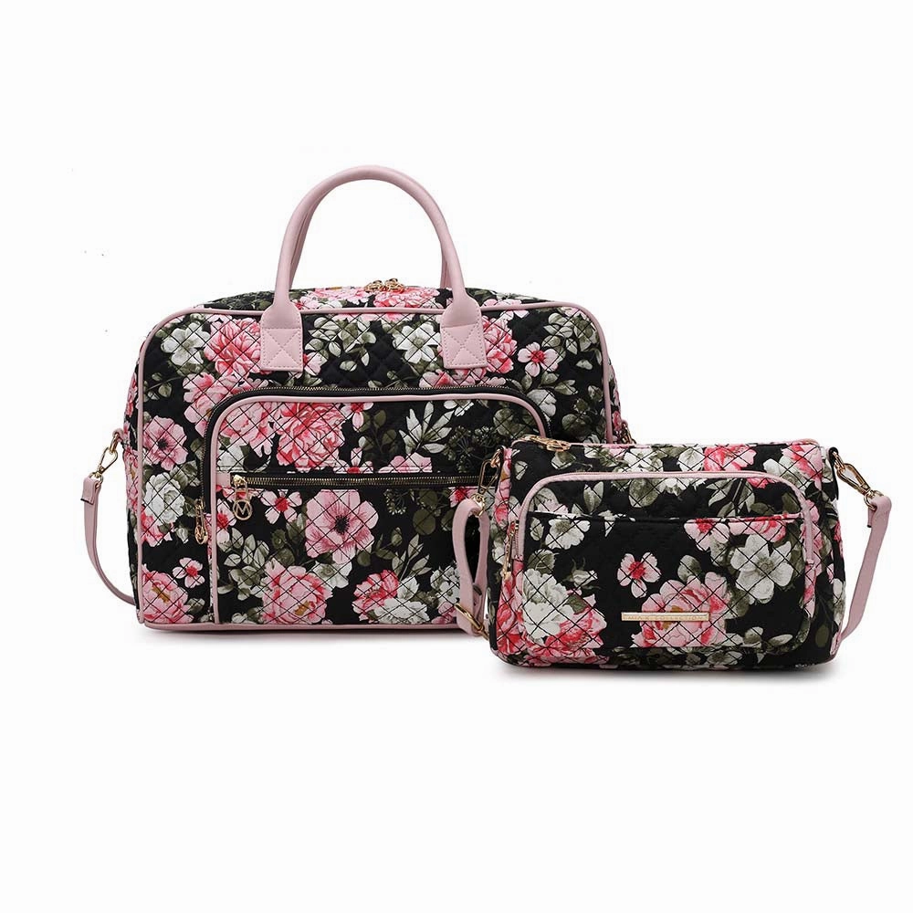 Gift Sale Event Zoe Quilted Cotton Women'S Duffle And Crossbody Bag By Mia K