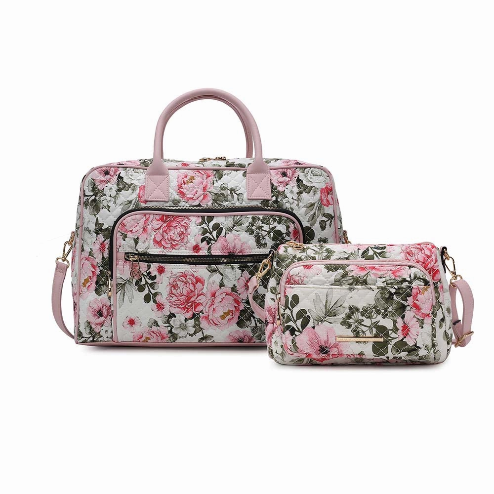 Zoe Quilted Cotton Women'S Duffle And Crossbody Bag By Mia K Clearance Sale Best Deal Alert
