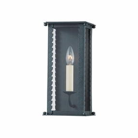 Zuma One Light Outdoor Wall Sconce VerdigrisOutdoor wall sconces with motion sensor