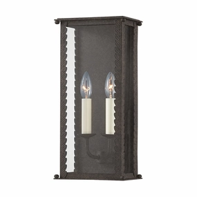 Zuma Two Light Outdoor Wall Sconce French IronOutdoor wall sconces with motion sensor